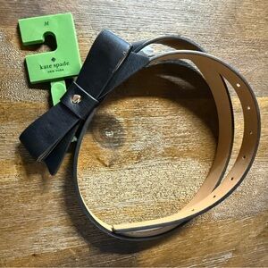 Kate Spade black bow belt